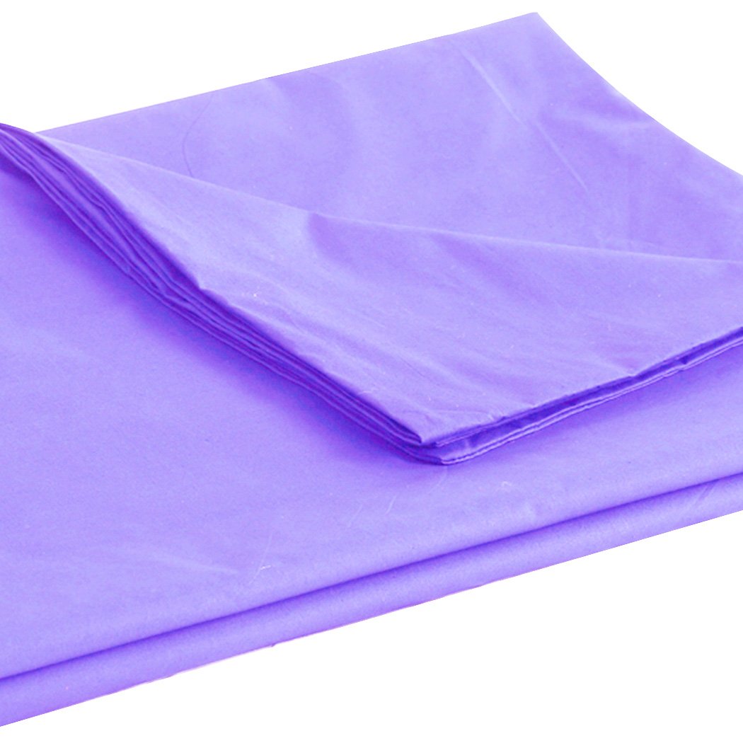 DreamZ 121x91cm Anti Anxiety Weighted Blanket with a soft bamboo cover in purple color, showcasing its reversible design and plush texture.